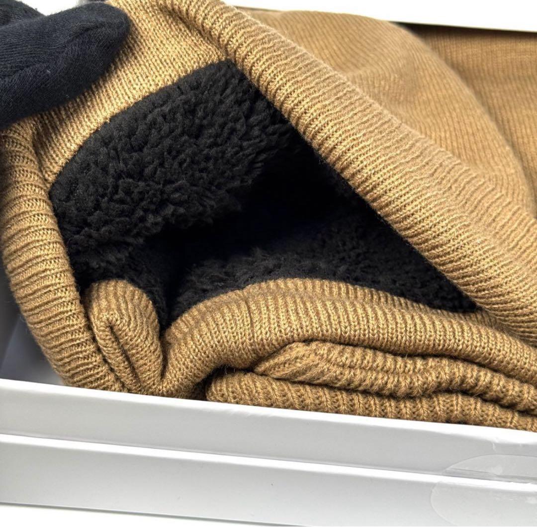 新品   ニット帽 マフラー セット 裏起毛 ボア CK