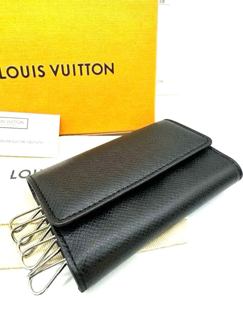 新品未使用　ルイヴィトン　タイガ　ミュルティクレ　6連　レザー　キーケース　黒