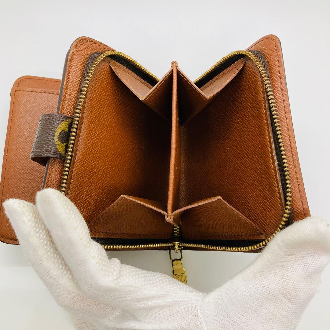 ルイヴィトン コンパクトジップモノグラム 財布 折財布 A846