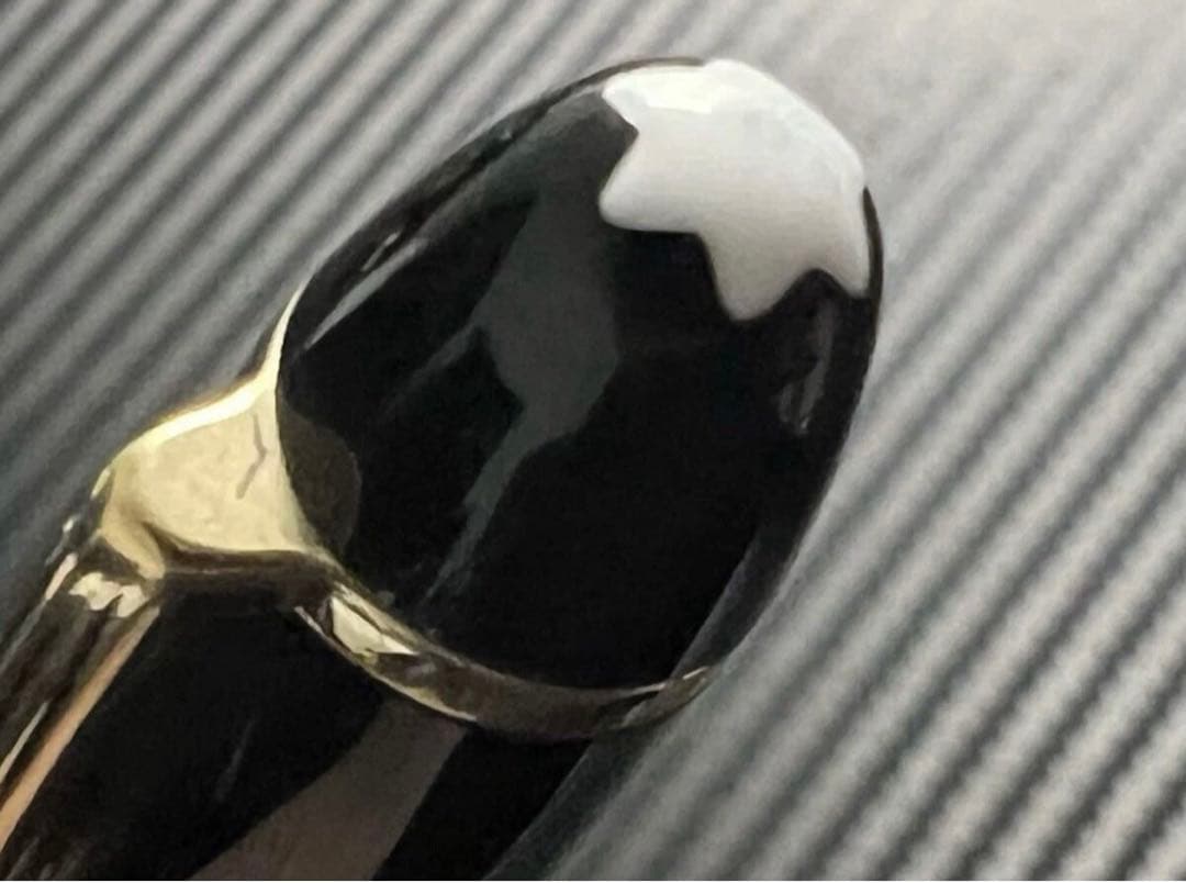 モンブラン 146 万年筆 中白 B 太字 エボナイト芯