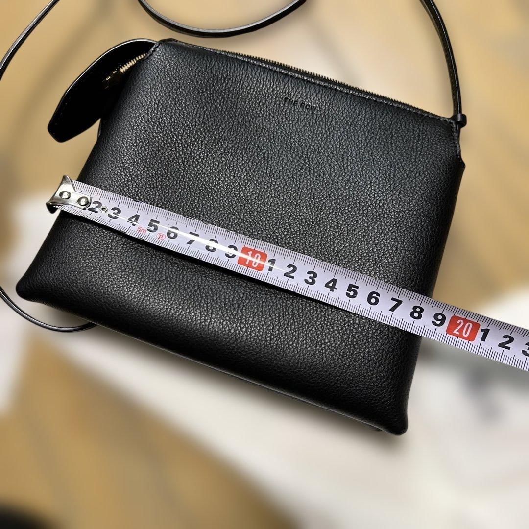 THE ROW nu mini twinブラックレザー ショルダーバッグ