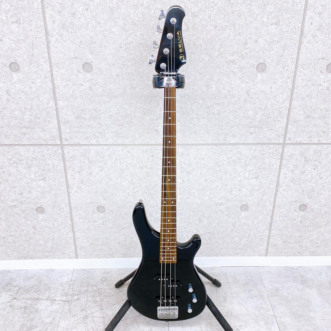 SELVA エレキベース ブラック ソフトケース・ケーブル等付属