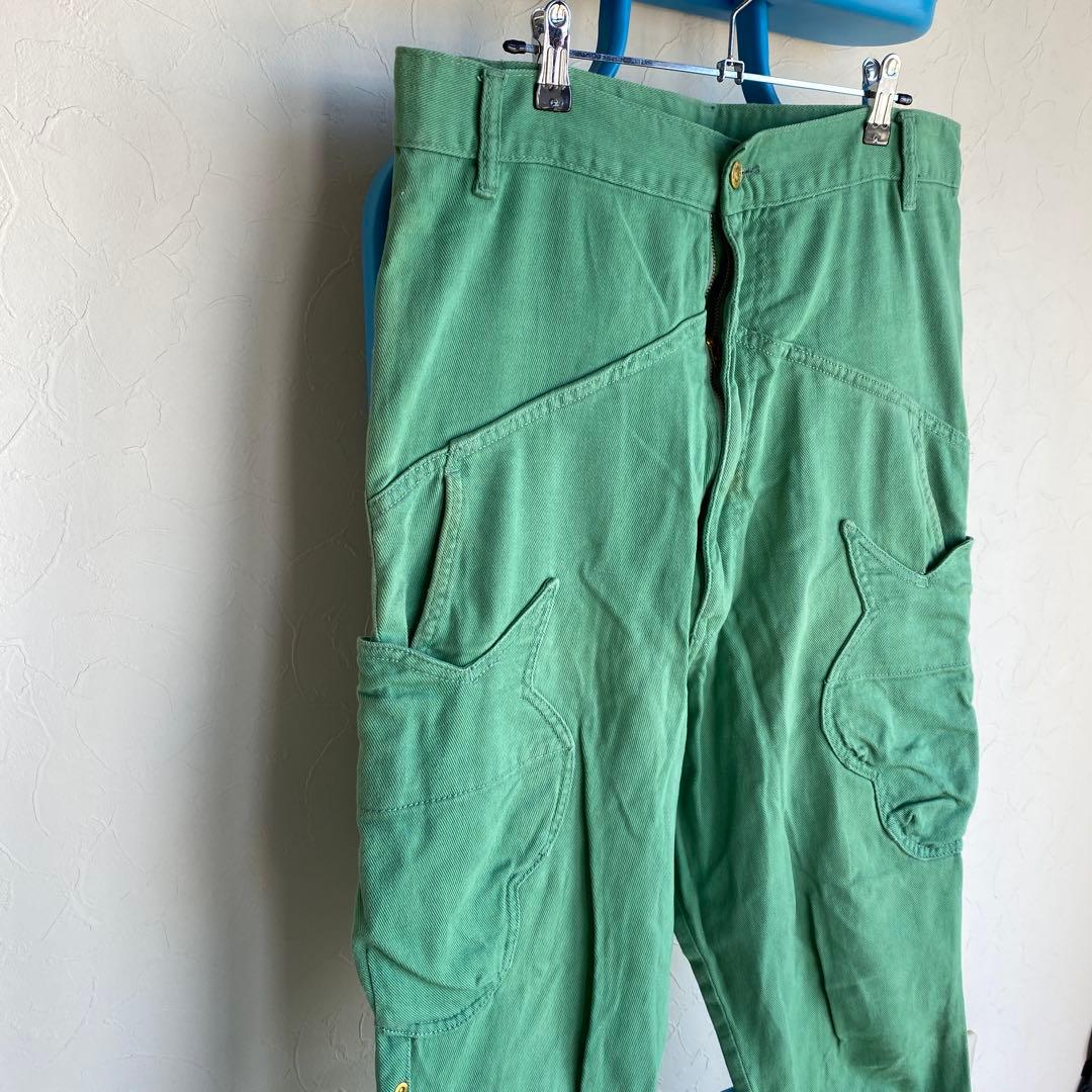 メルシーボークーグリーンサルエルパンツ