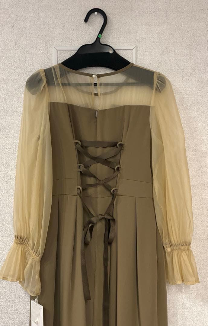 niana ビスチェデザインコクーンドレス　カーキ　S