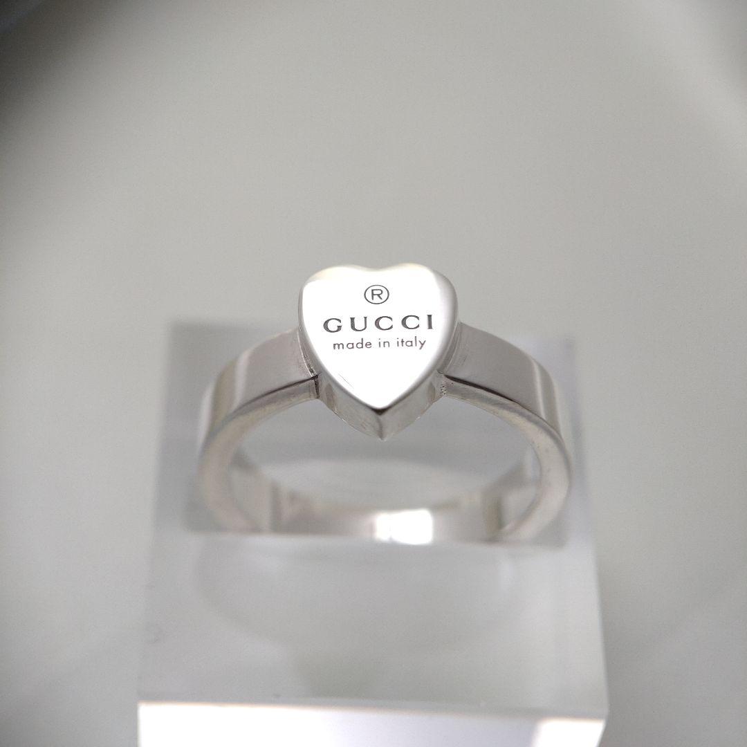 GUCCI　グッチトレードマークハート付きリング　ハートネックレスAg925