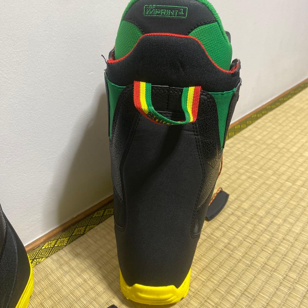 BURTON スノーボードブーツ メンズ ブラック/グリーン/イエロー