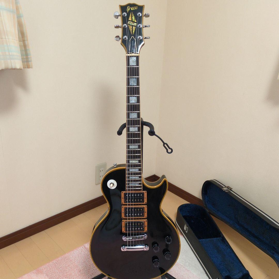 Greco Custom エレキギター ブラック ハードケース付き
