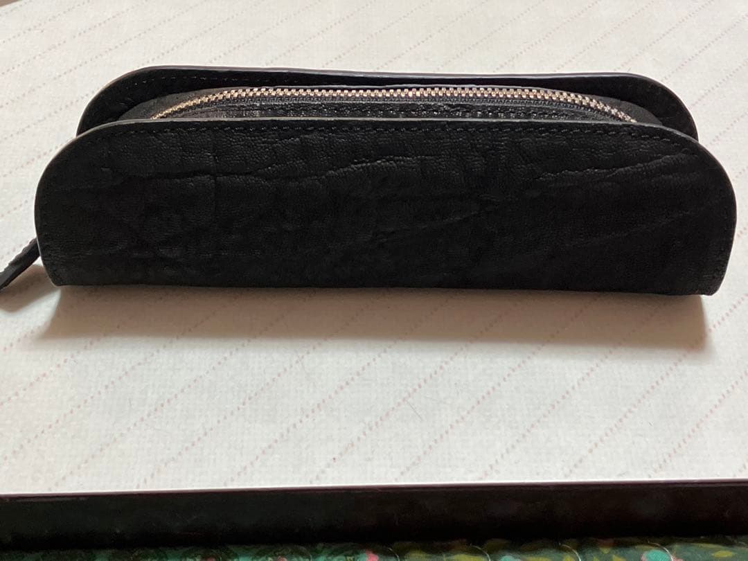 ルボナー デブペンケース エレファントレザー ブラック