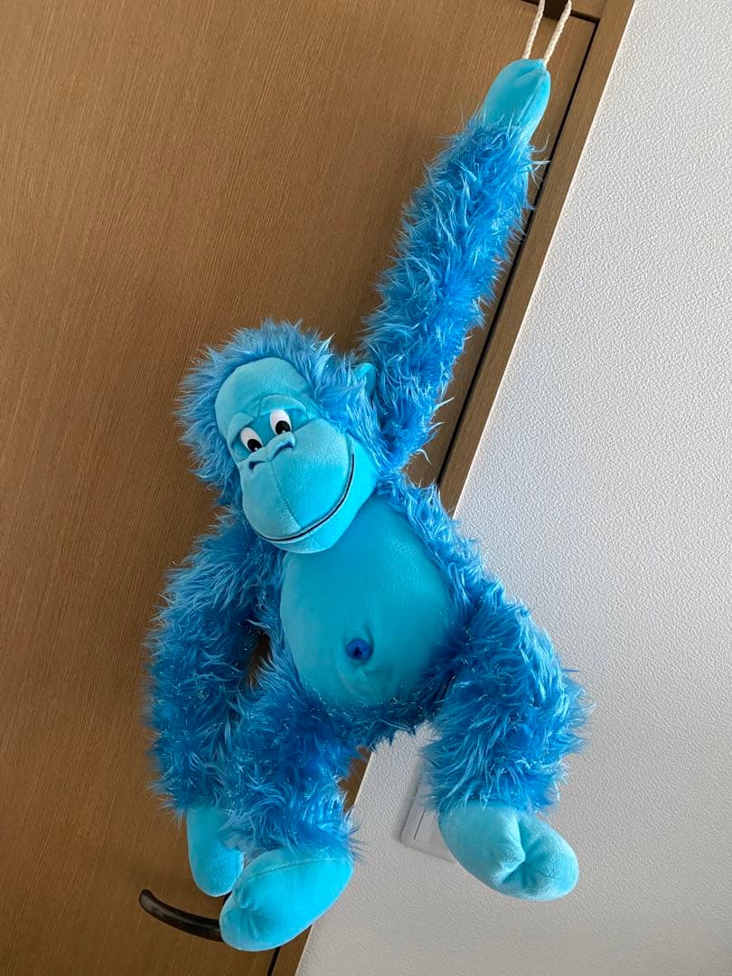 RUSS社　Jabar ゴリラ　ブルー　ぬいぐるみ　グリッター