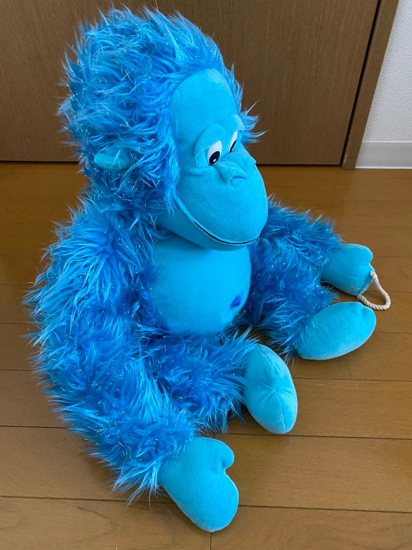 RUSS社　Jabar ゴリラ　ブルー　ぬいぐるみ　グリッター