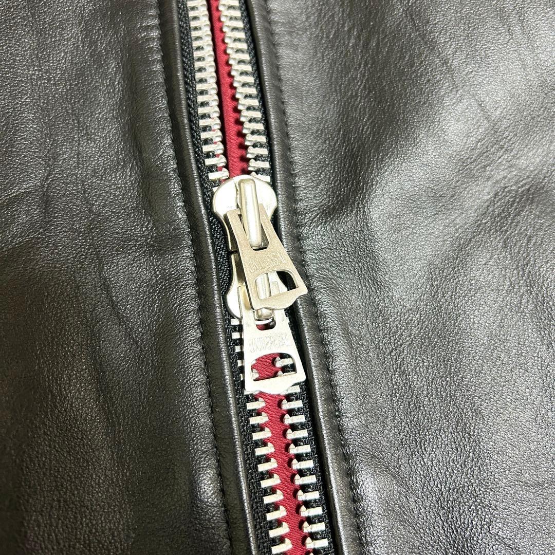 美品✨ JACKROSE シングルライダース ラムレザー ブラック 裏地赤