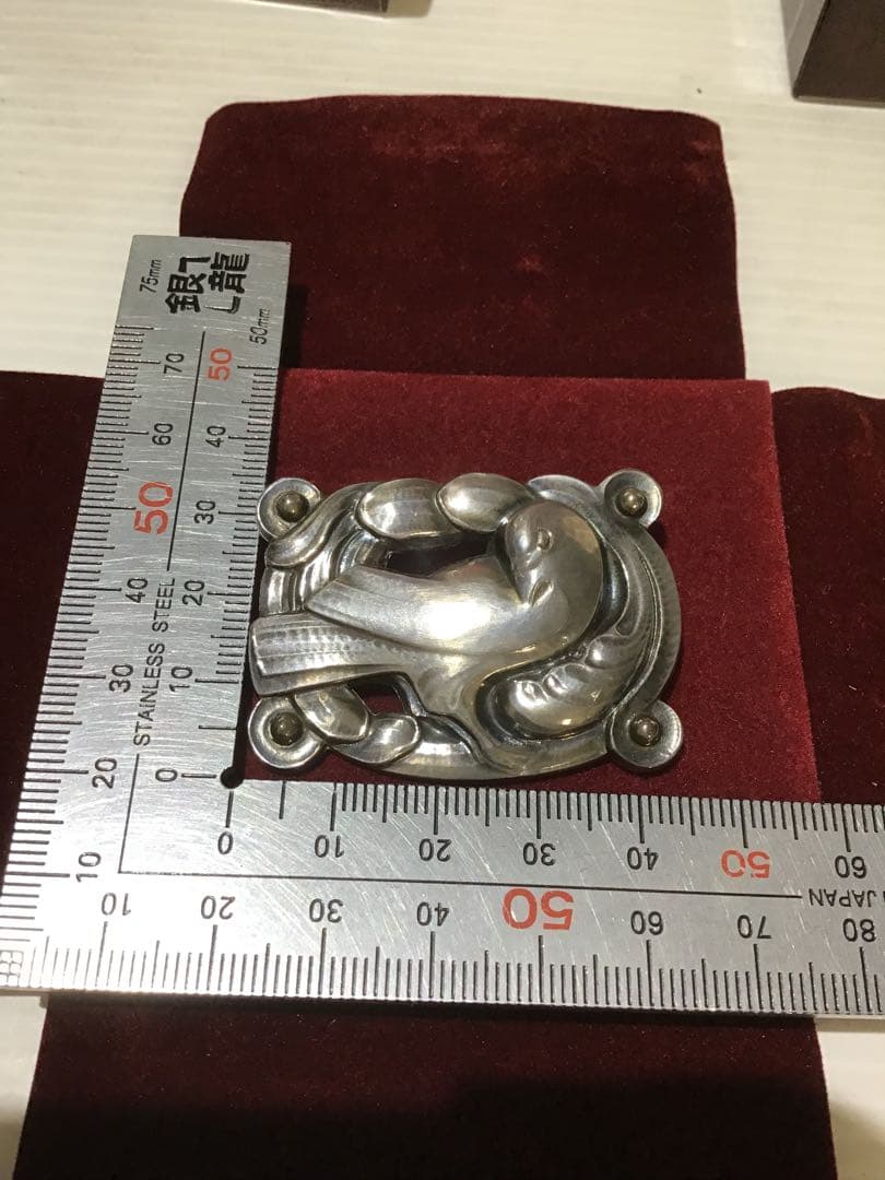 52699デンマーク ジョージジェンセン ブローチ 209 鳩 希少