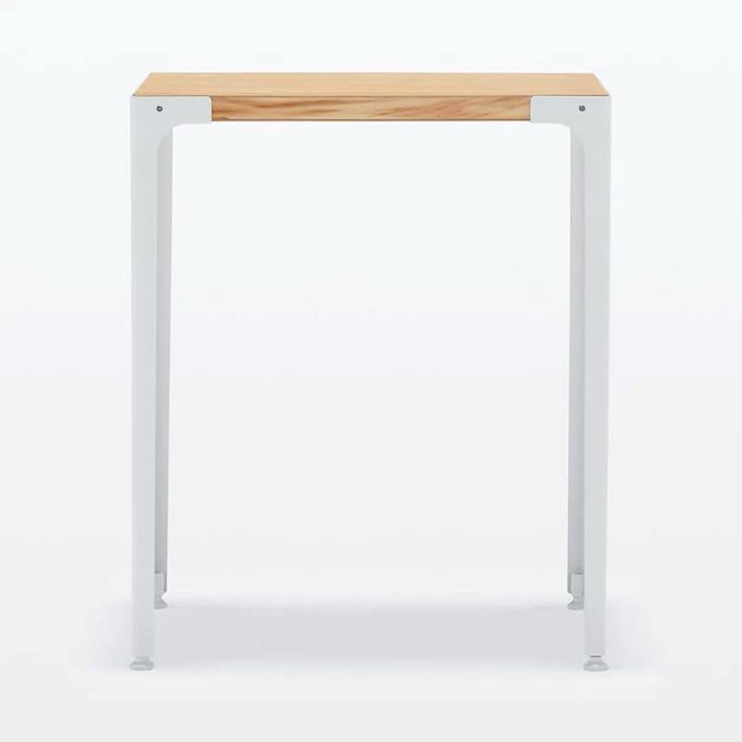 無印良品　スチール脚　木製デスク　オーク材突板　廃盤品　取説・元箱あり