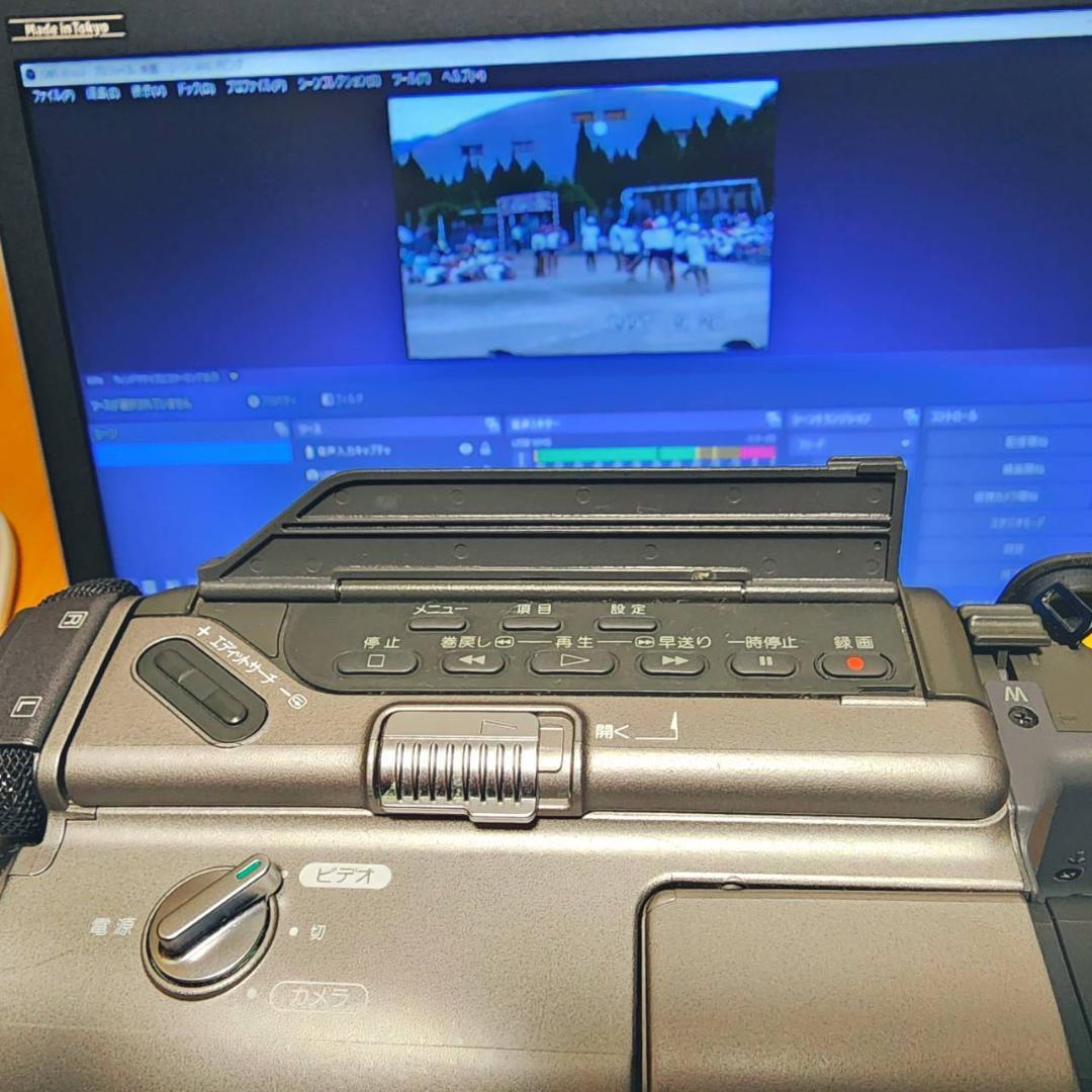 【動作確認済】SONY 高画質 8ミリ Hi8 ビデオカメラ ステーションセット