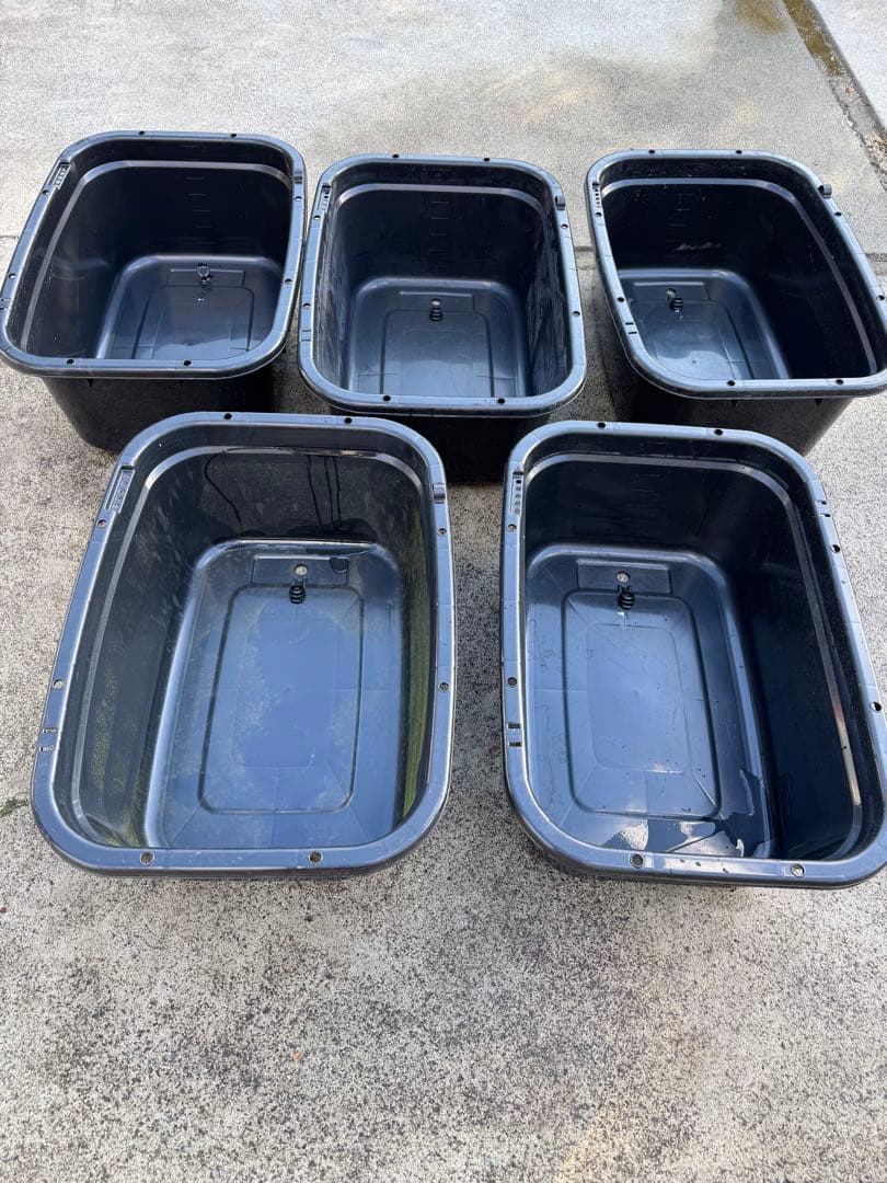 Ｅ－ＣＯＮ（エコン）　角型タライ　ブラック　８０