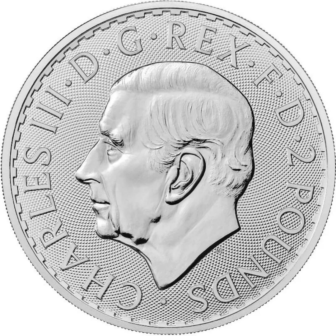 世界100枚限定 イギリス ブリタニア 銀貨 カラー 女神と自然の調和：実りの夏