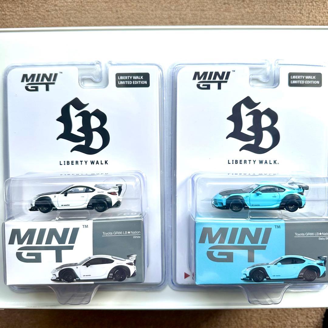 MINIGT トヨタ GR86 LB★Nation LBWK店舗限定2種セット