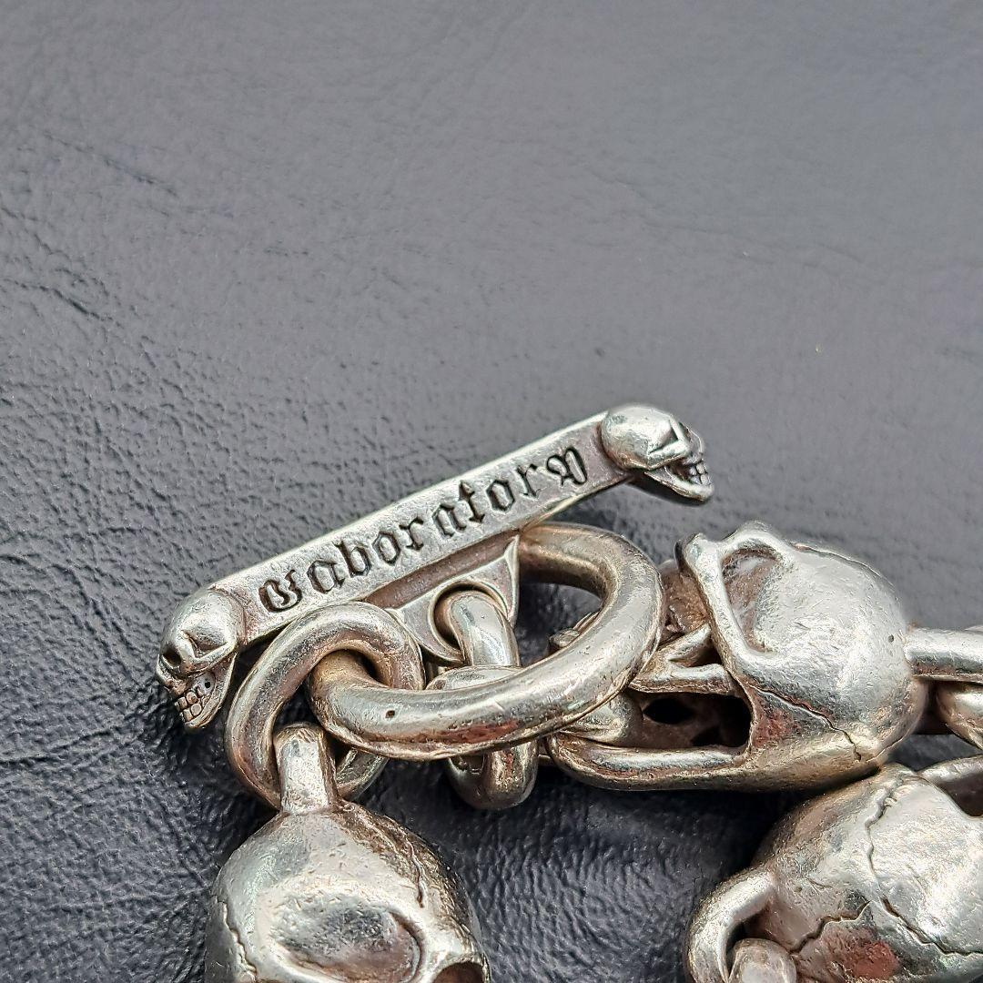 ブレスレット バングル スカル ５スカル 髑髏 ドクロ シルバー