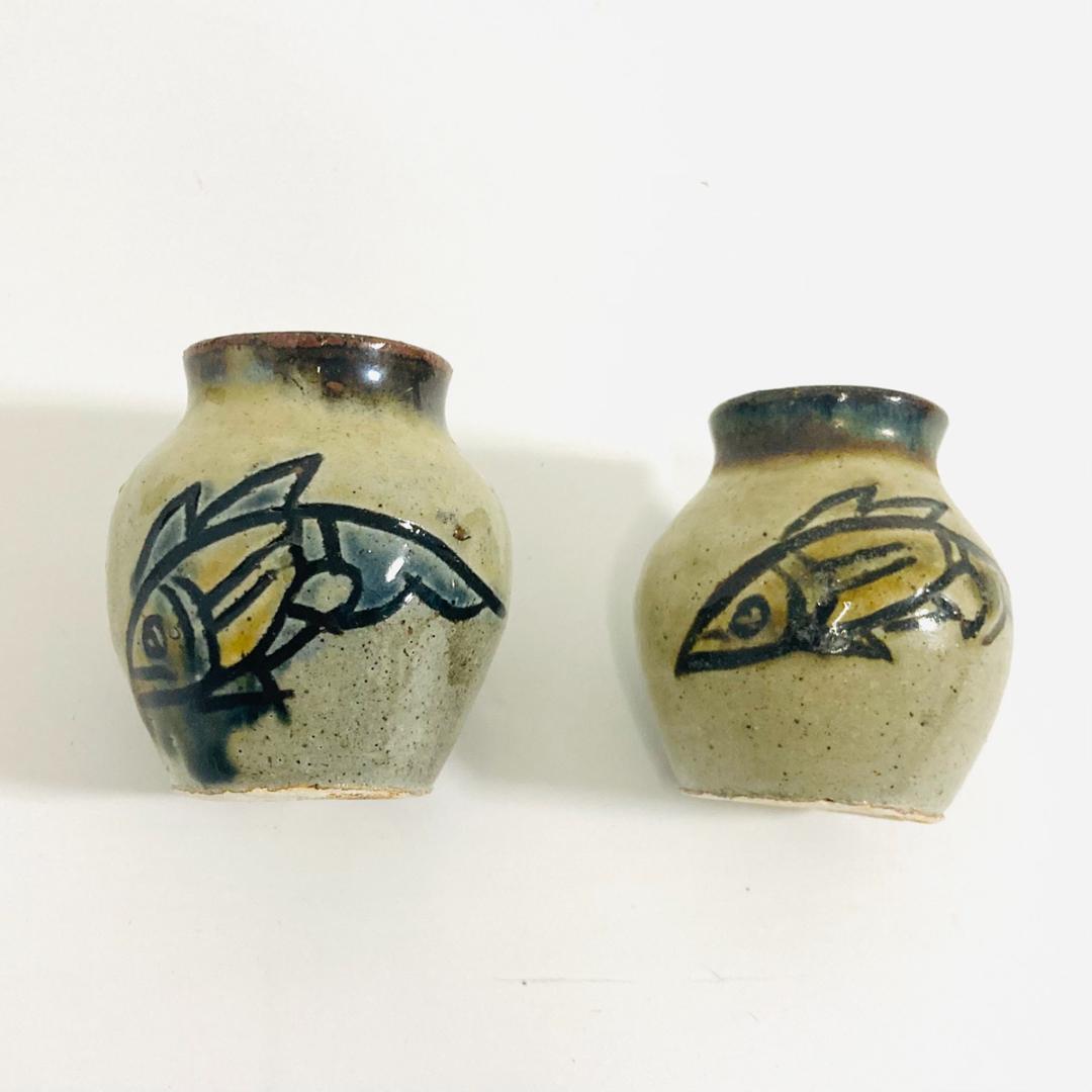 金城次郎 人間国宝 壺屋焼 酒器セット お猪口 ぐい呑み 徳利 沖縄陶器