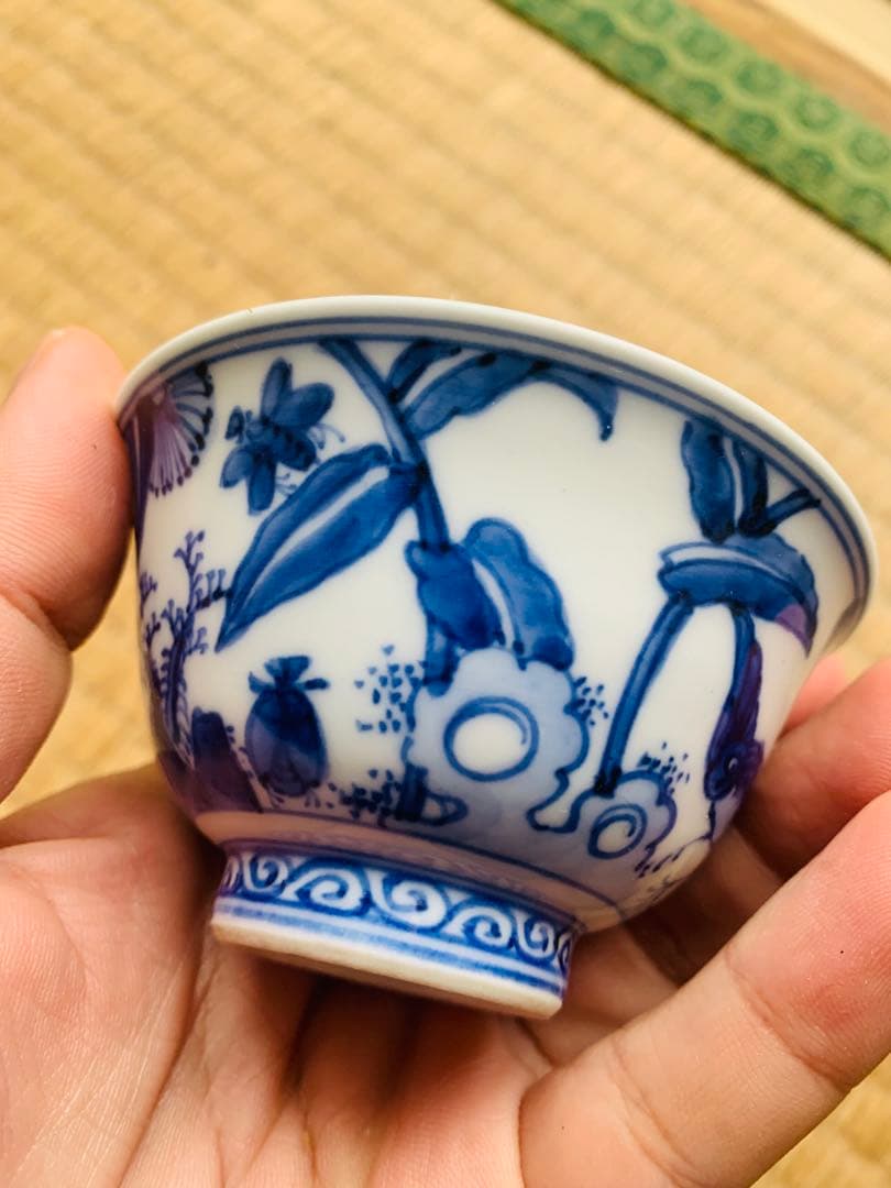 中国清時代染付お茶碗