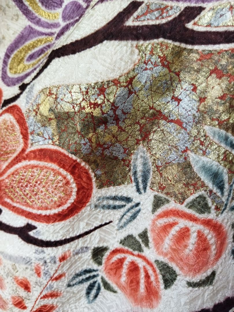 ゆうこ様　424.総絞り　振袖と袋帯の２点セット 正絹　フルセット　成人式