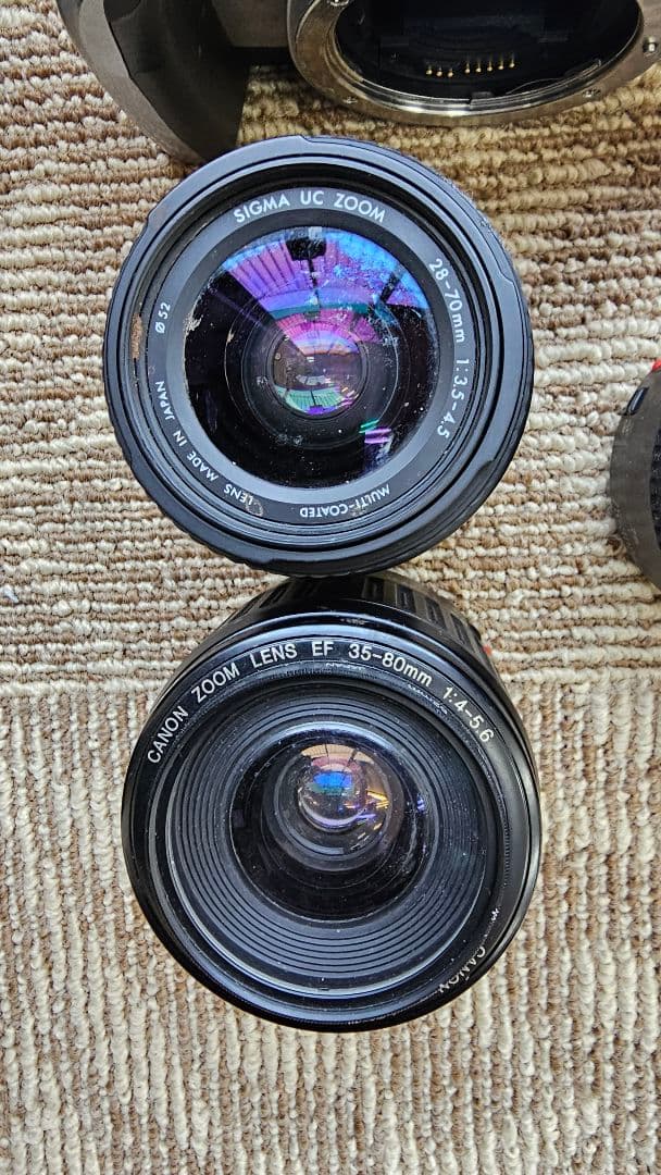 フィルム一眼カメラ　EOSジャンク品セット　おまけレンズあり