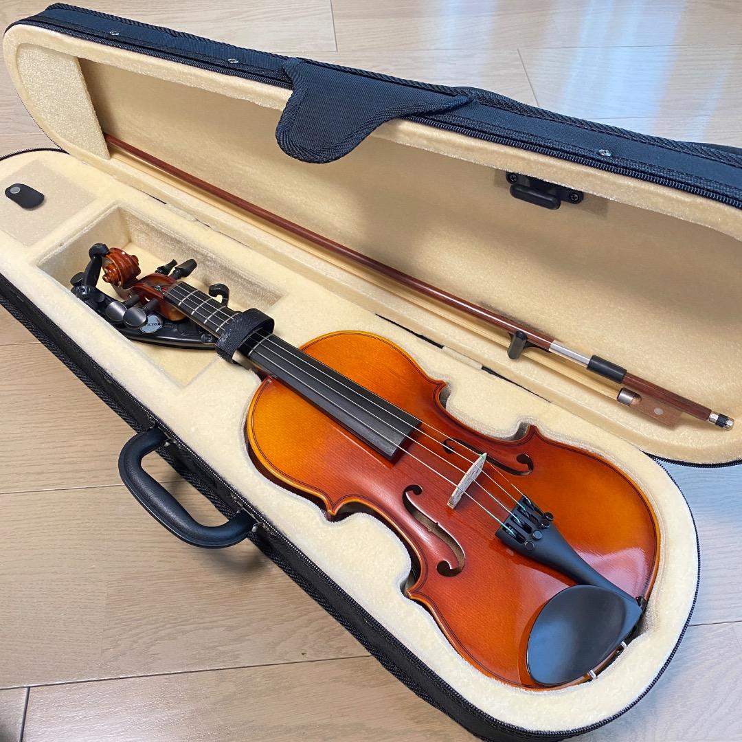 【まもなく完売】1/2サイズ・フレットバイオリンセット、日本製・初心者子供用