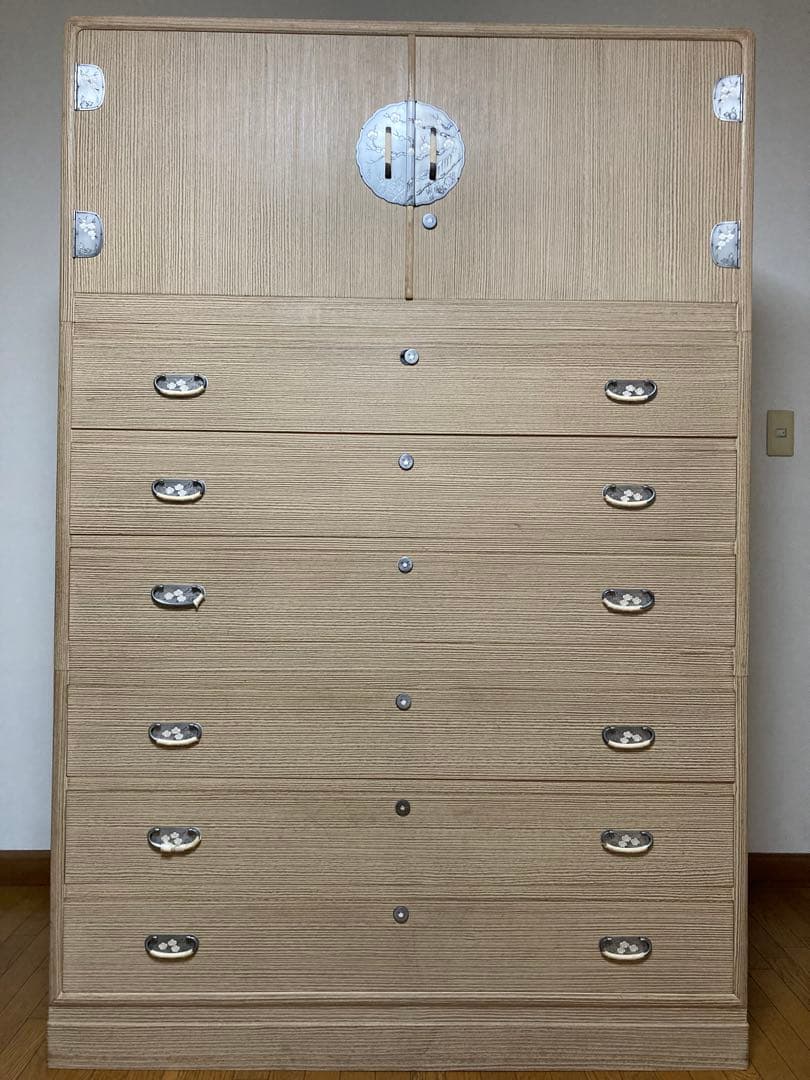 【大型】桐箪笥 桐たんす H181×W120.5×D48.5cm ☆USED