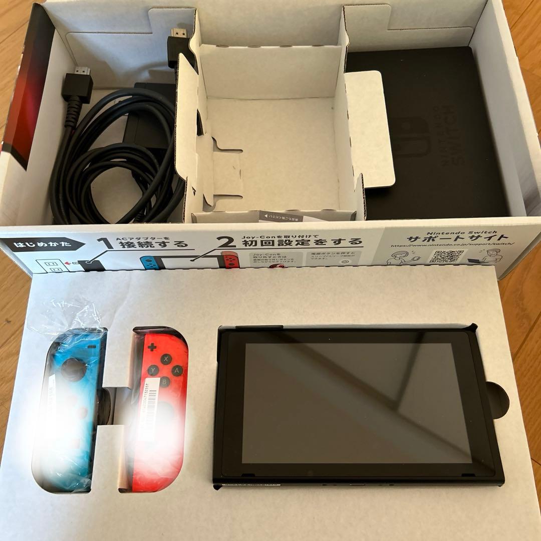 【完動品】Nintendo Switch 本体 青/赤