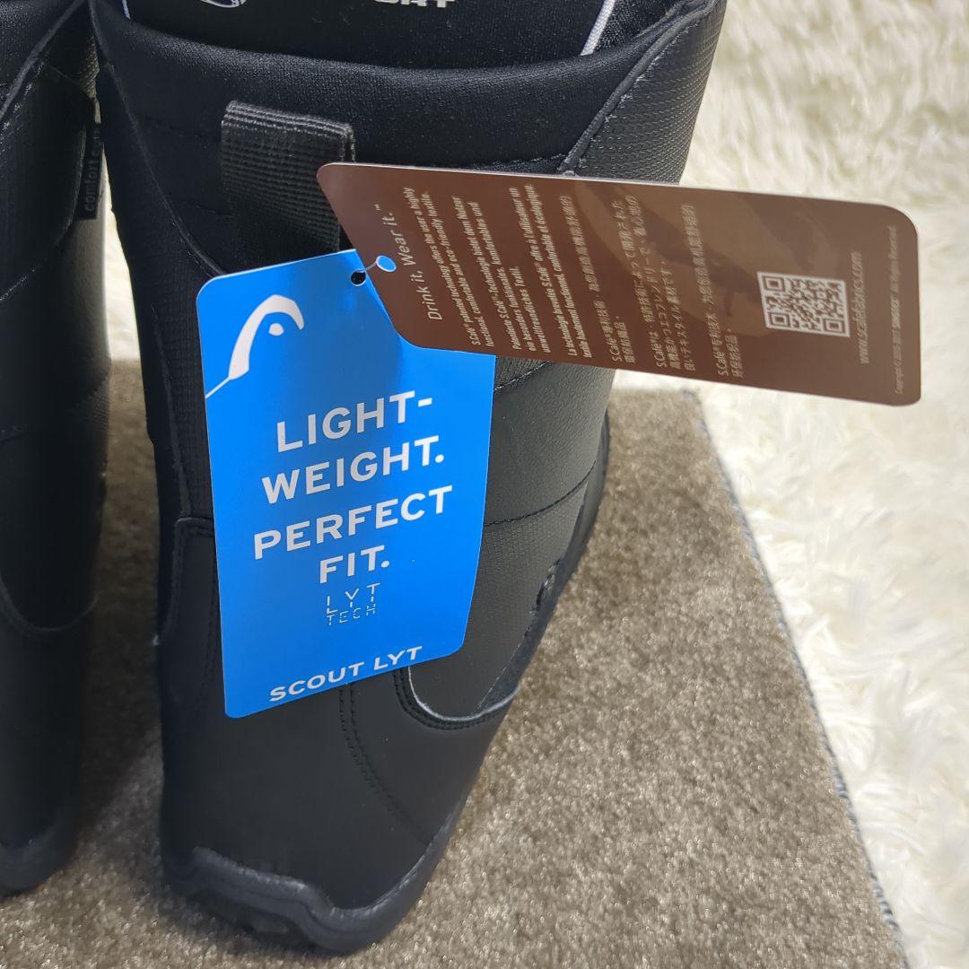 【タグ付き✨head✨28cm】スノー ボード スノボ ブーツ ブラック ボア