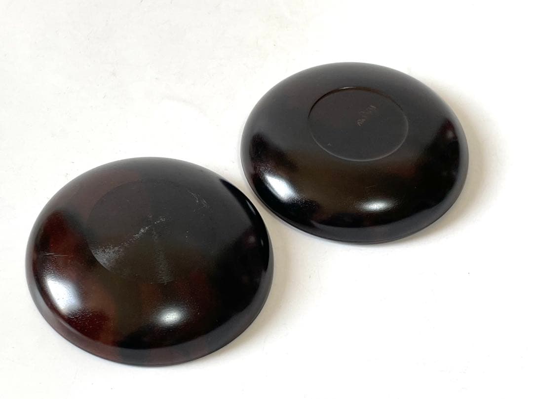 茶道具　人間国宝　川北良造　黒黒檀　香合　丸形　共箱　漆芸