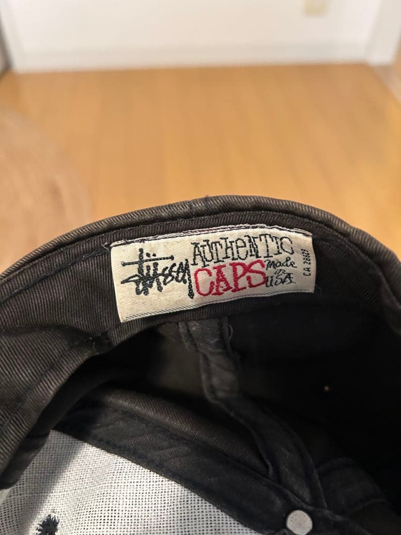 OLD STUSSY 80's 90's スナップバックキャップ　黒