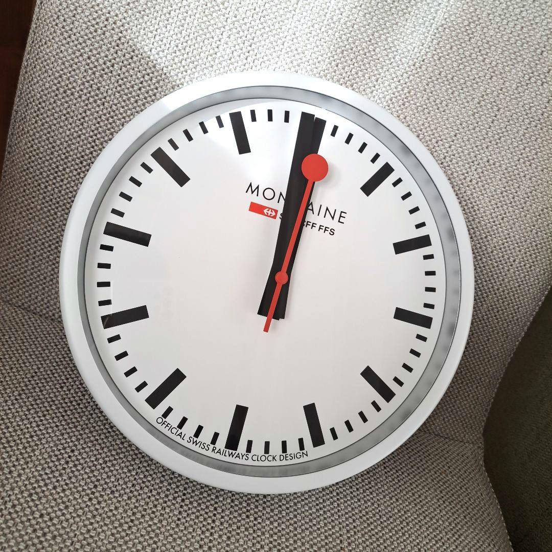 【新作カラー・新品】MONDAINE 掛け時計 25cmホワイト