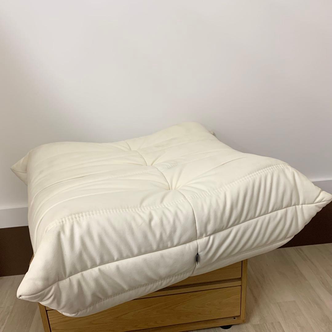 【正規品】ligne roset リーンロゼ トーゴ パフ スウェード スツール