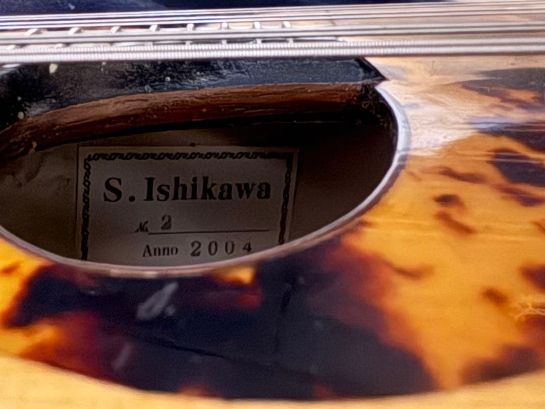 手工品 石川捷二郎 マンドリン No.2 2004年製 スーパーライトケース付き