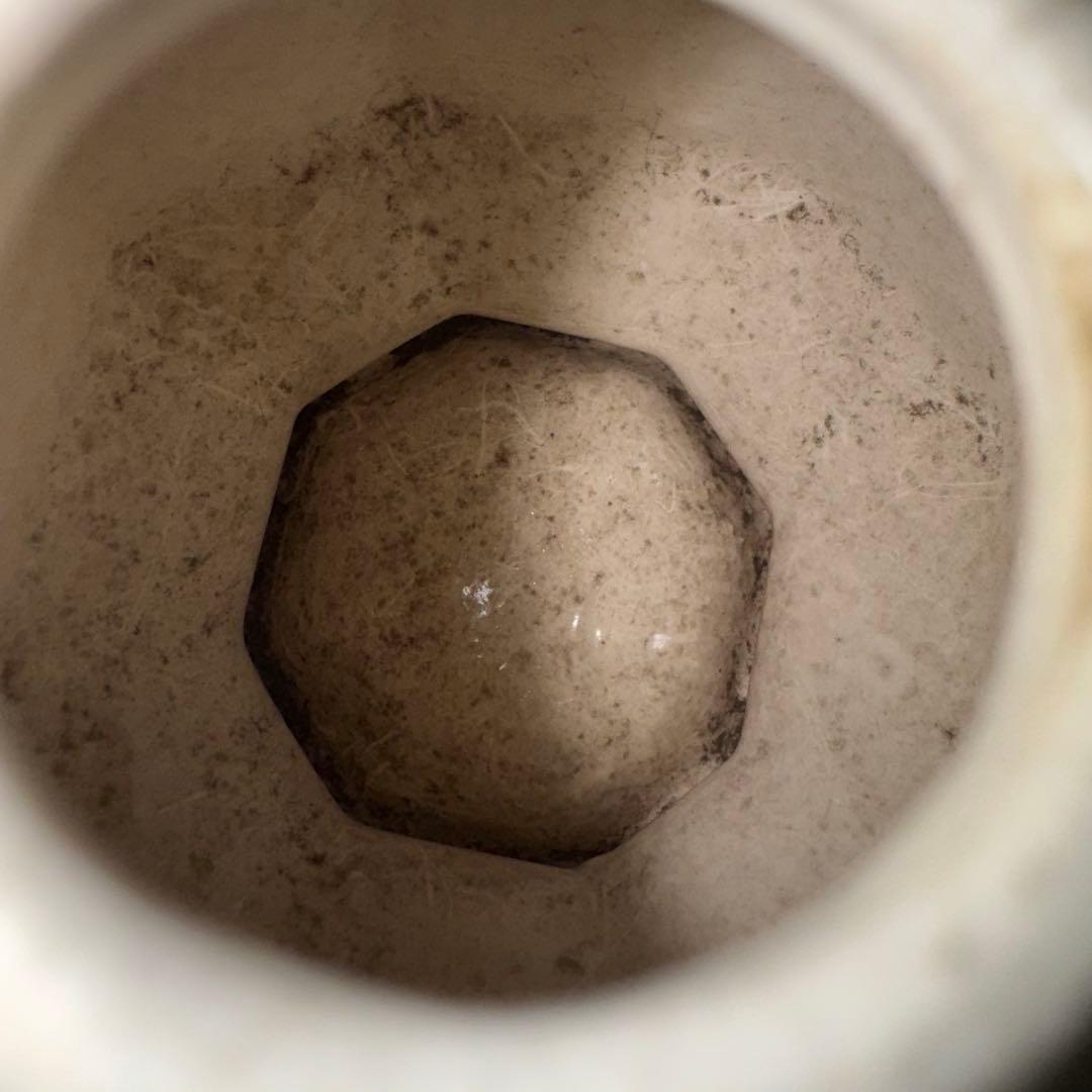 中国美術　八角面取　壺　花瓶　花器　氷裂貫入　骨董