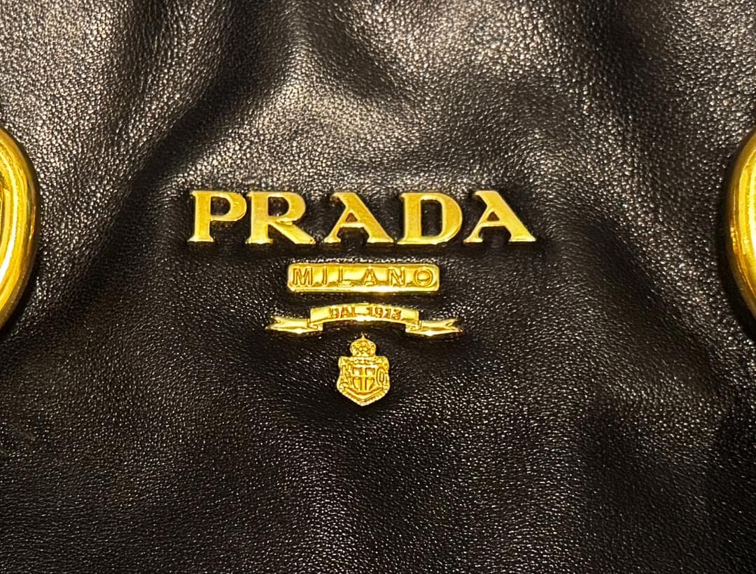 お値下げ☆美品☆PRADA ☆プラダ ブラック 2WAYトートバッグBN1713