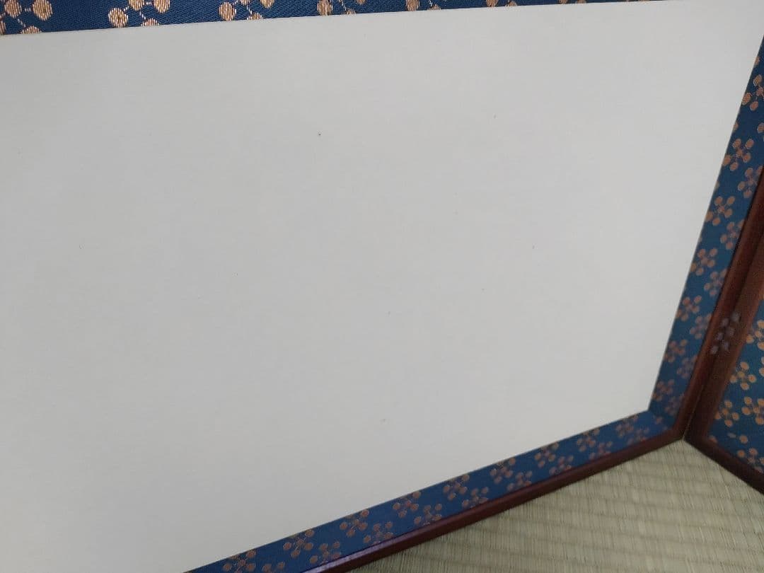 茶道具 風炉屏風先 利休梅 裏網代 両面使い 上透かし 箱付き 送料無料