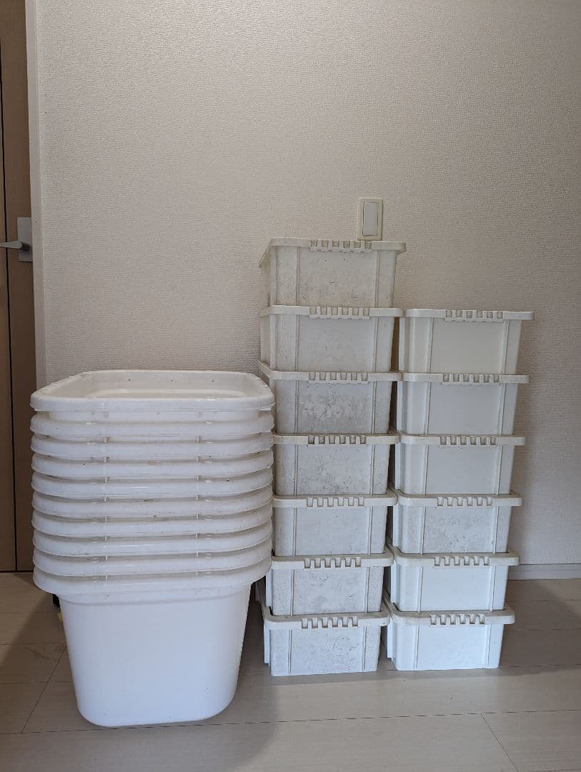 【よしくん専用】タライ56リットル　白10個　 NVBOX13 白　13個