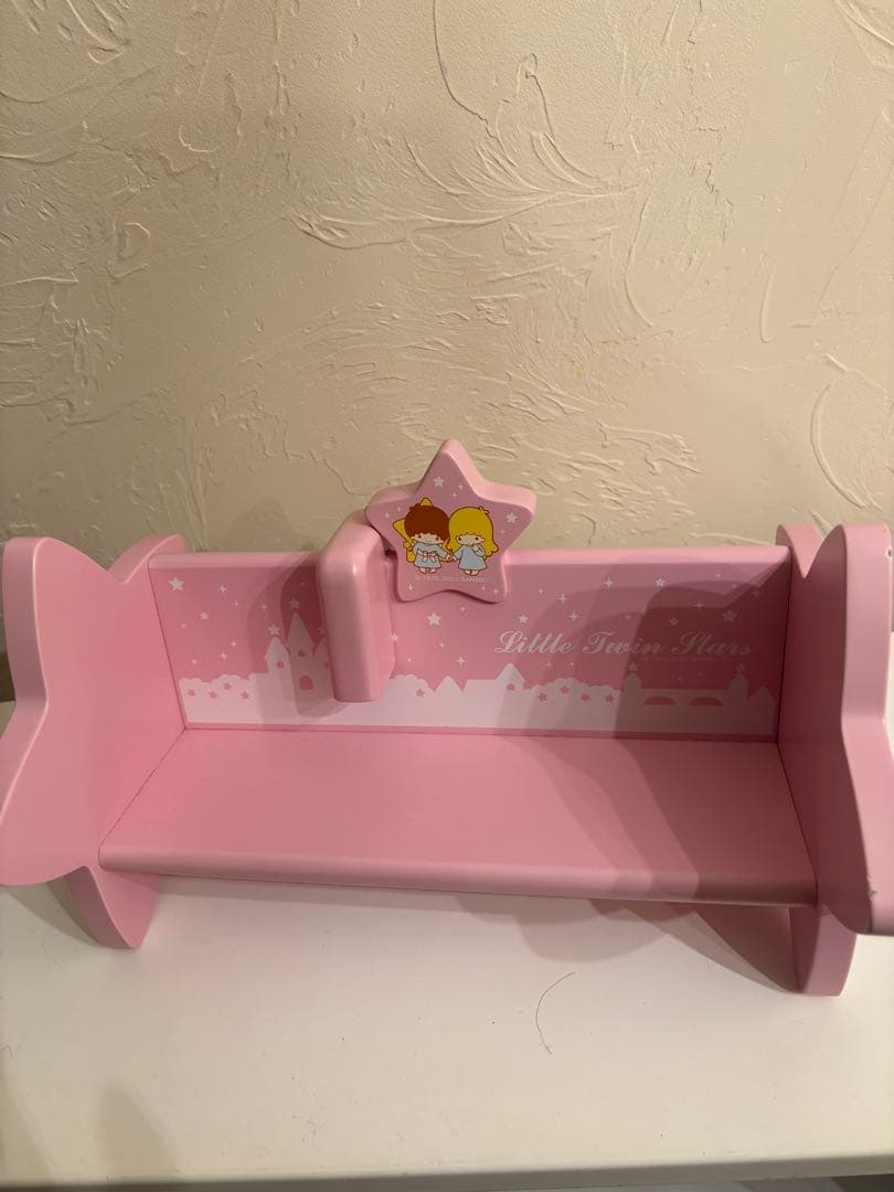 キキララ ベンチ型本立て 木製