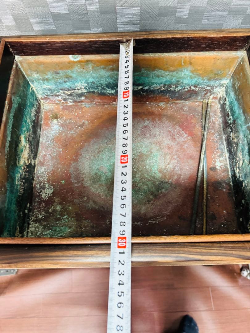 火鉢 長火鉢 箱火鉢 囲炉裏 骨董 古道具 民具 昭和レトロ アンティーク 五徳