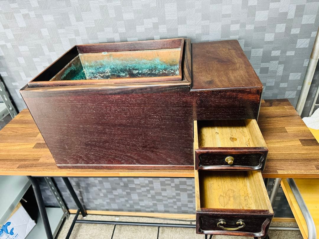 火鉢 長火鉢 箱火鉢 囲炉裏 骨董 古道具 民具 昭和レトロ アンティーク 五徳