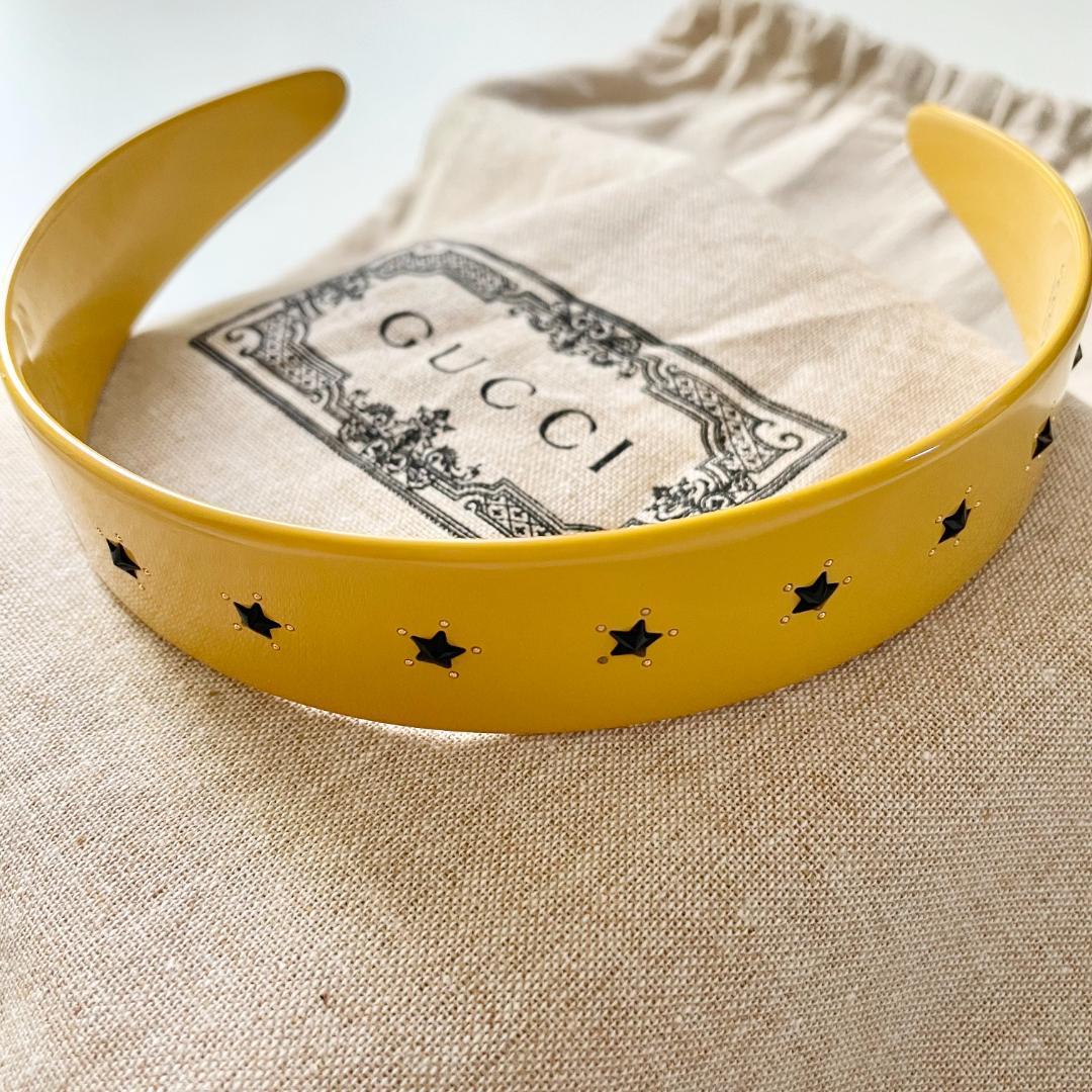 グッチ アディダス コラボ ヘッドバンド カチューシャ ヘアバンド 星 黄