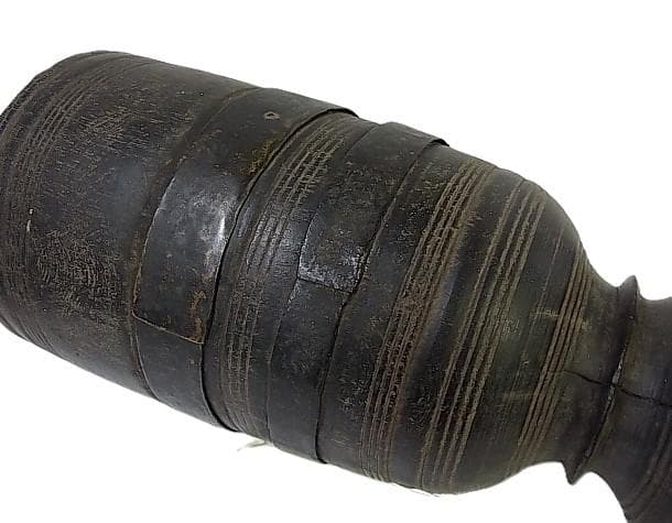 ★B0501★ネパール　古民具　木製ボトル　 タマン族　シェルパ族　アンティーク