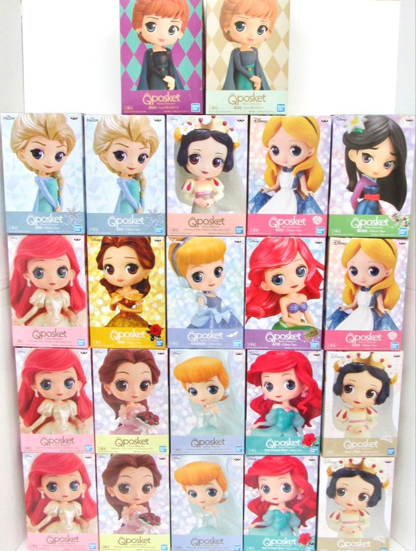 ディズニー Qpsket フィギュア　まとめ売り プリンセス