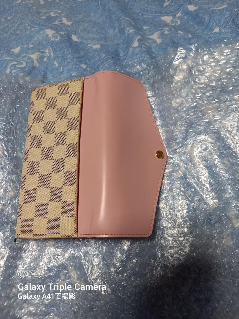 LOUIS VUITTON 折り財布 ピンク ベージュ