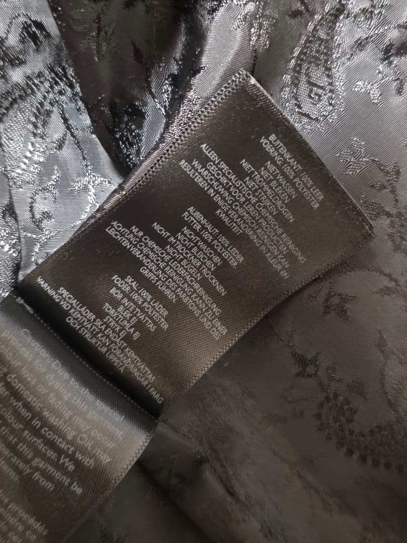 Pretty Green 黒 レザー シングルライダースジャケット サイズ2羊革