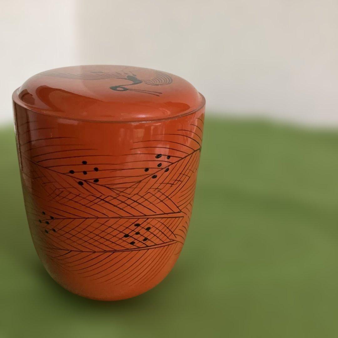 茶道具　曙棗　山中塗　倉山直彦作