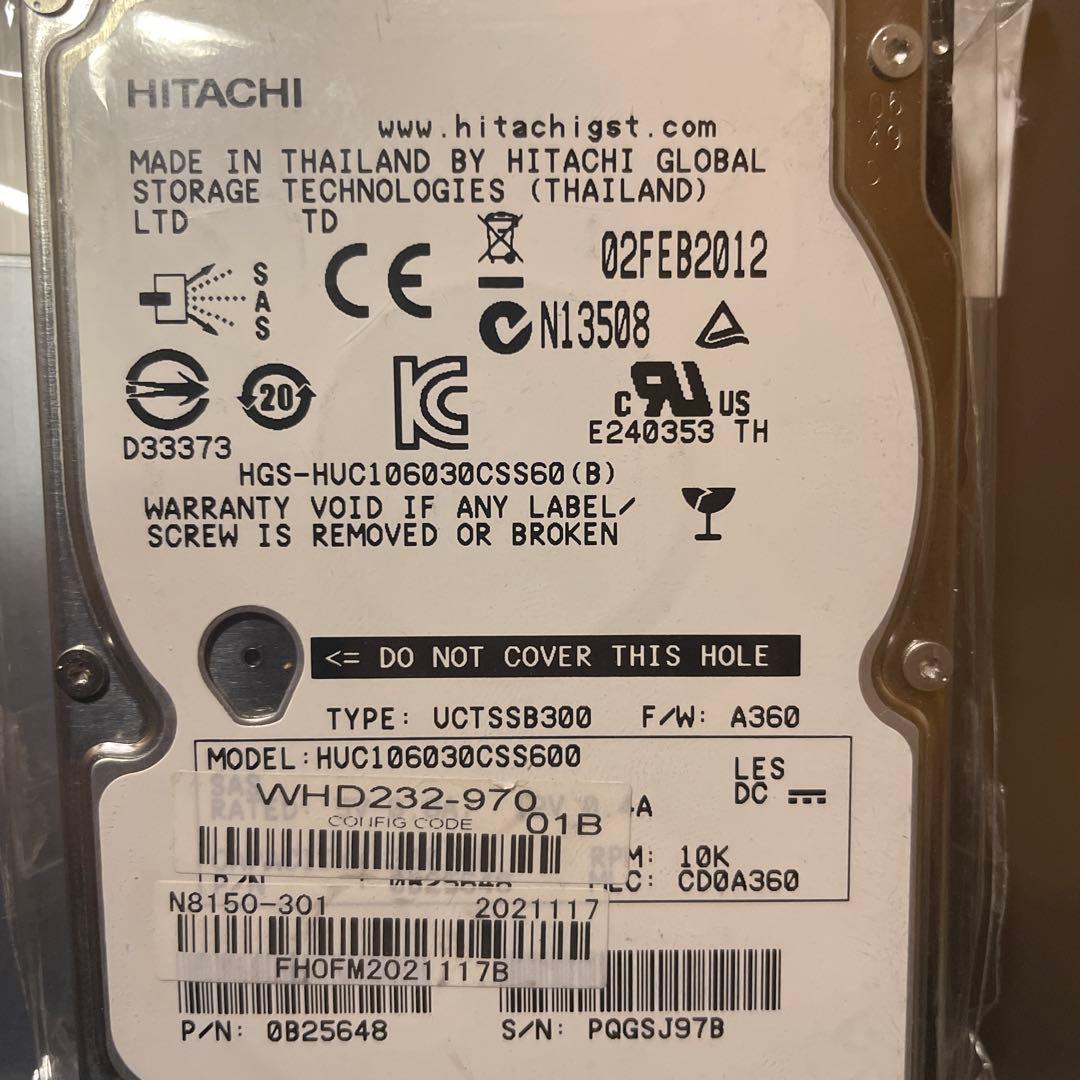 HITACHI HUC106030CSS600 ハードディスク　日立