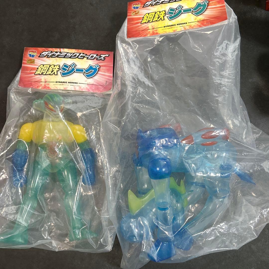 限定 激レア 鋼鉄ジーグ パーンサロイド クリア ソフビ セット メディコムトイ